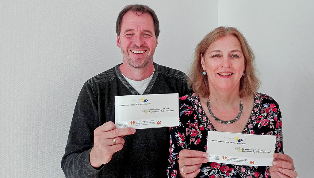 Gabriele Hannemann und Mark Sauer präsentieren erweiterte Lehrmodule der Konzeptwerkstatt „„ZUGÄNGE SCHAFFEN“ zu den Gegenwartsphänomenen des Antisemitismus