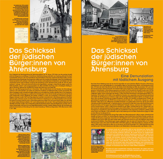 RollUps Wanderausstellung Jüdisches Leben und Antisemitismus in Schleswig-Holstein