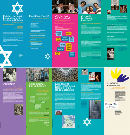 RollUps Wanderausstellung Jüdisches Leben und Antisemitismus in Schleswig-Holstein